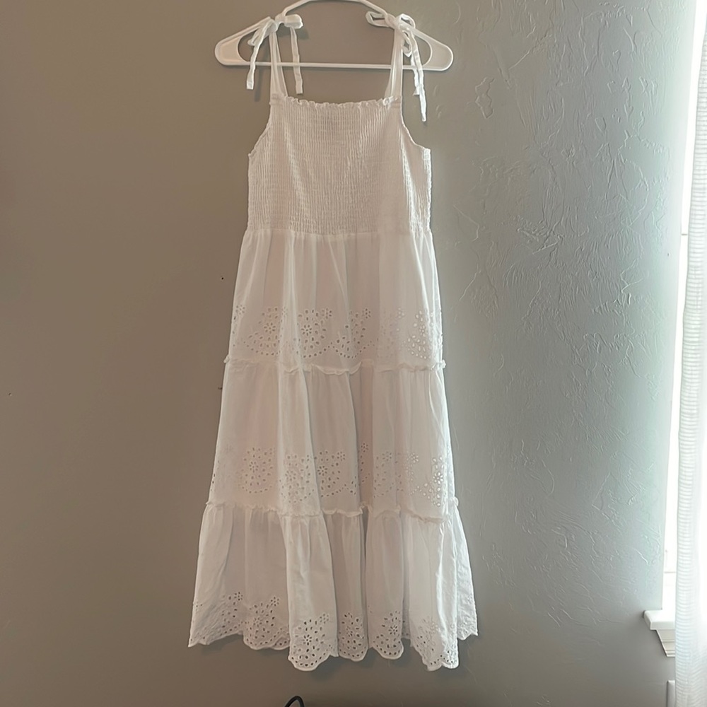 Smocked strapped dress